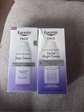 Eucerin Skin Balance Day & Night Cream Set - Lavender/White